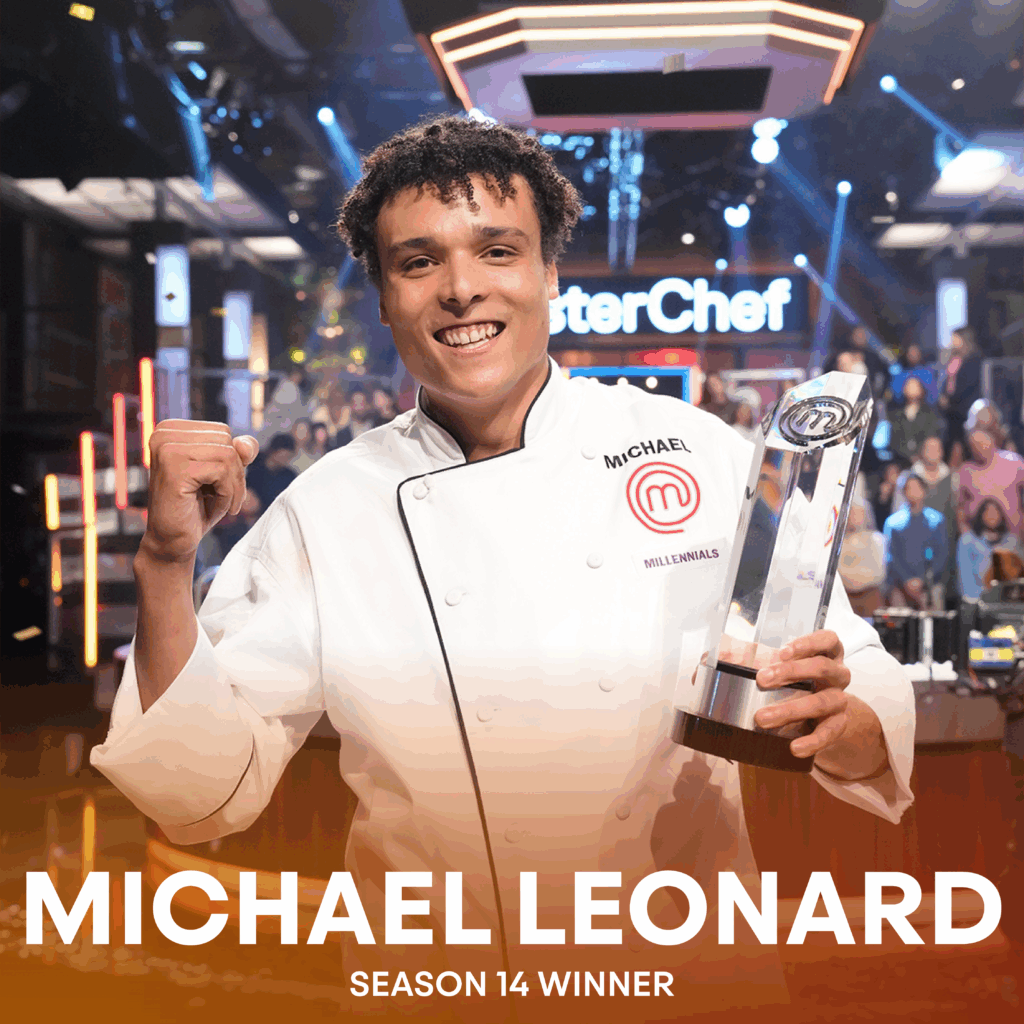 Picture of Michael Leonard, winner of MasterChef Season 14