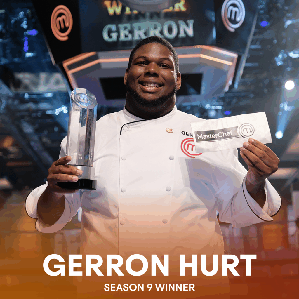 Picture of Gerron Hurt, winner of MasterChef Season 9